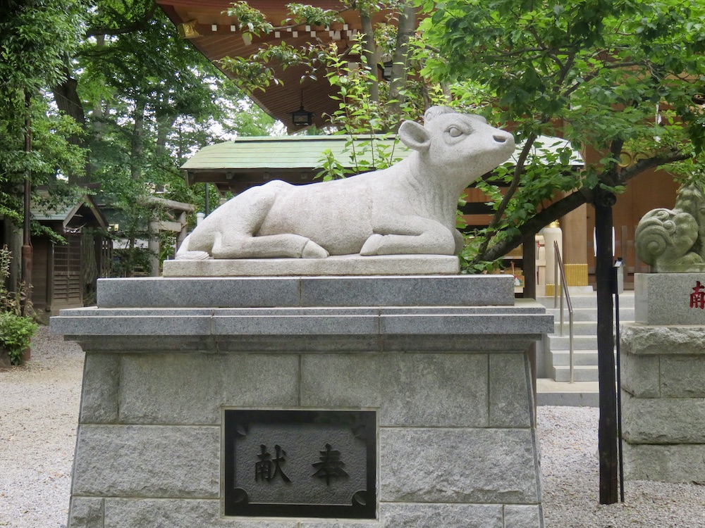 小金井神社牛の像